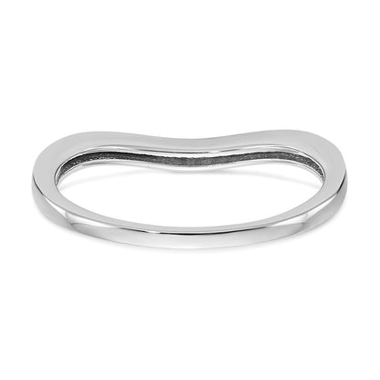14k White Gold Real Diamond Wedding Band