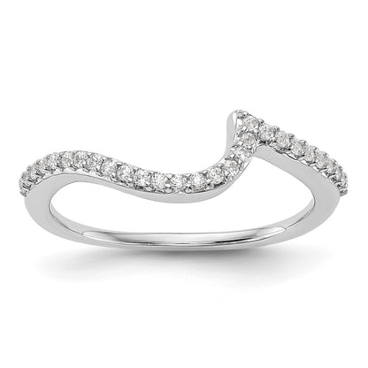 0.17ct. CZ Solid Real 14K White Gold Wedding Wedding Band Ring