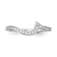 14K White Gold Real Diamond Wedding Band