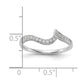 14K White Gold Real Diamond Wedding Band