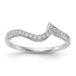 14K White Gold Real Diamond Wedding Band