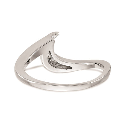 14k White Gold Real Diamond Wedding Band