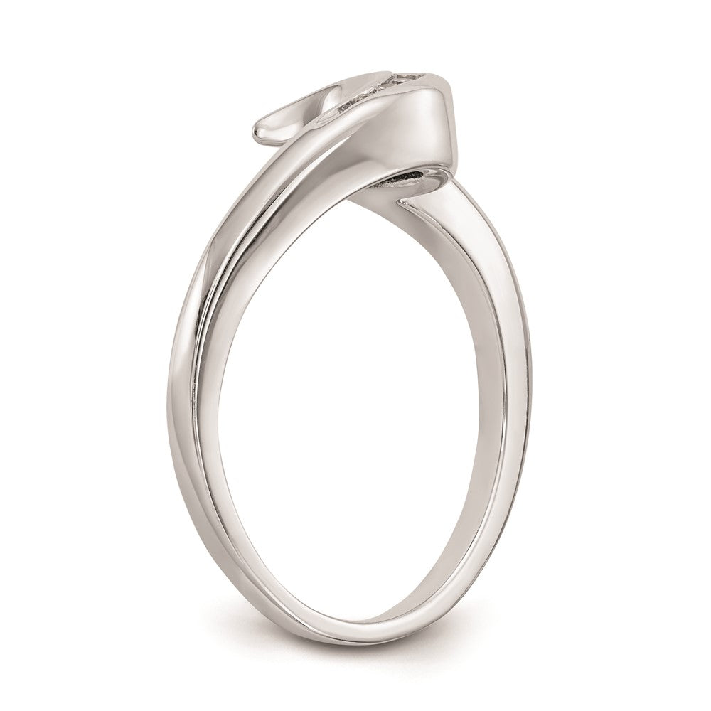 14k White Gold Real Diamond Wedding Band