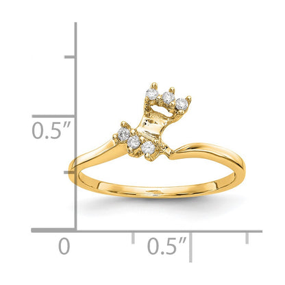14k Yellow Gold Real Diamond Wedding Band