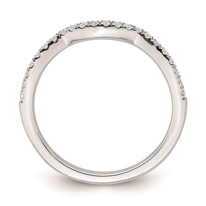 0.22ct. CZ Solid Real 14k White Gold Wedding Wedding Band Ring