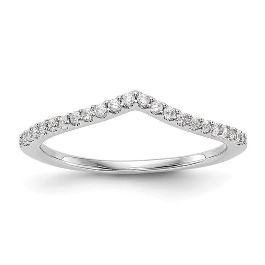 0.18ct. CZ Solid Real 14k White Gold Wedding Wedding Band Ring