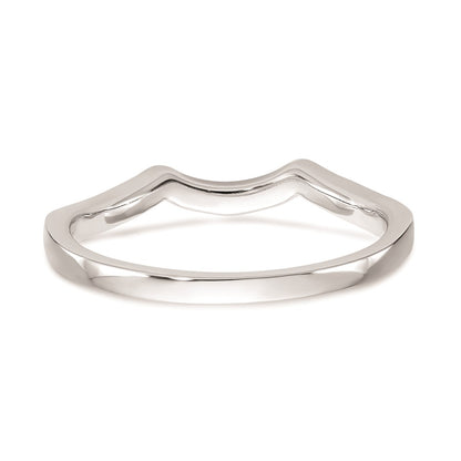 0.15ct. CZ Solid Real 14k White Gold Wedding Wedding Band Ring