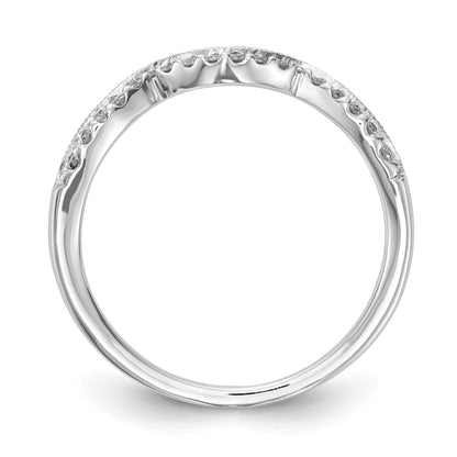 0.15ct. CZ Solid Real 14k White Gold Wedding Wedding Band Ring