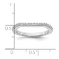 0.21ct. CZ Solid Real 14K White Gold Contoured Wedding Wedding Band Ring