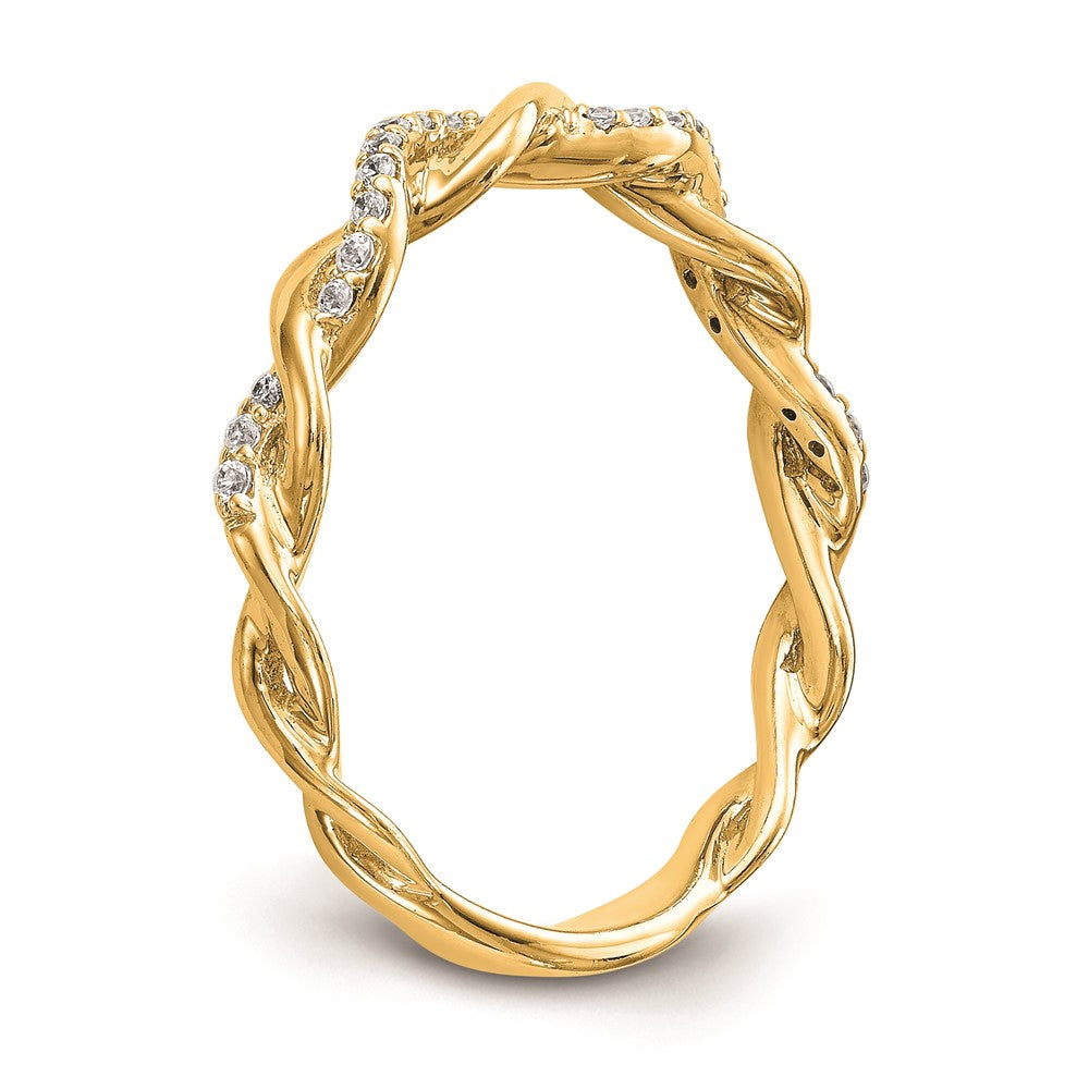14k Yellow Gold Real Diamond Wedding Band