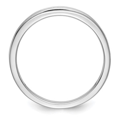 0.20ct. CZ Solid Real 14k White Gold Wedding Wedding Band Ring