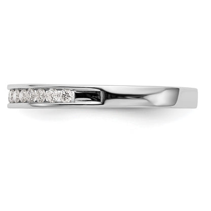 0.20ct. CZ Solid Real 14k White Gold Wedding Wedding Band Ring