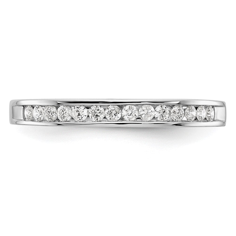 0.20ct. CZ Solid Real 14k White Gold Wedding Wedding Band Ring