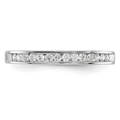 0.20ct. CZ Solid Real 14k White Gold Wedding Wedding Band Ring