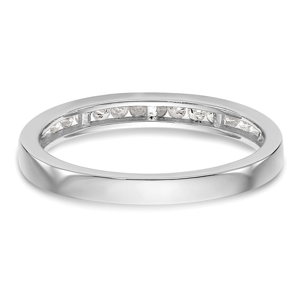 0.20ct. CZ Solid Real 14k White Gold Wedding Wedding Band Ring