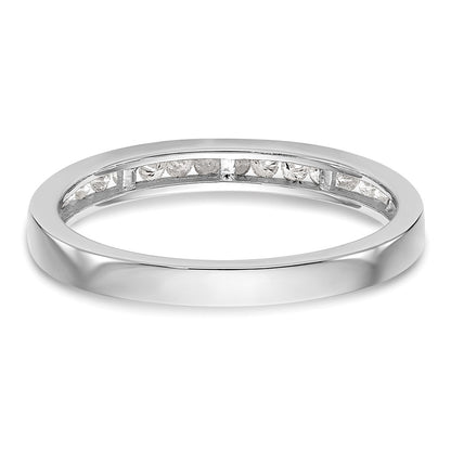 0.20ct. CZ Solid Real 14k White Gold Wedding Wedding Band Ring