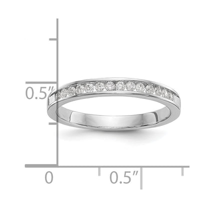 0.20ct. CZ Solid Real 14k White Gold Wedding Wedding Band Ring