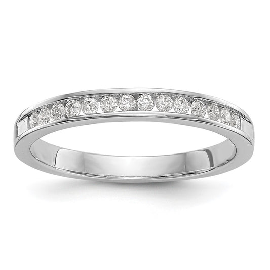0.20ct. CZ Solid Real 14k White Gold Wedding Wedding Band Ring