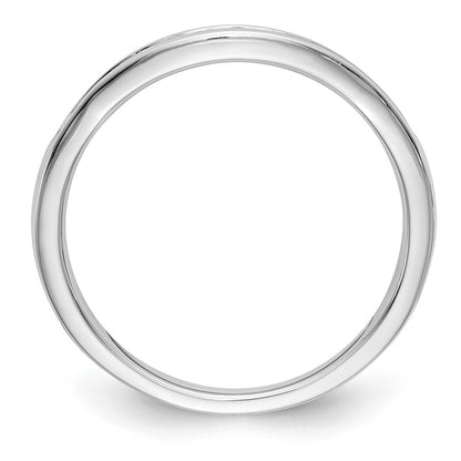 0.25ct. CZ Solid Real 14k White Gold Wedding Wedding Band Ring