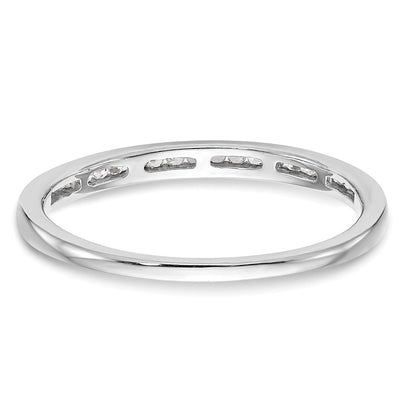 14k White Gold Real Diamond Wedding Band