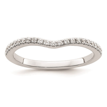 0.08ct. CZ Solid Real 14k White Gold Wedding Wedding Band Ring