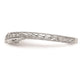 0.09ct. CZ Solid Real 14k White Gold Wedding Wedding Band Ring