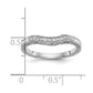 0.09ct. CZ Solid Real 14k White Gold Wedding Wedding Band Ring