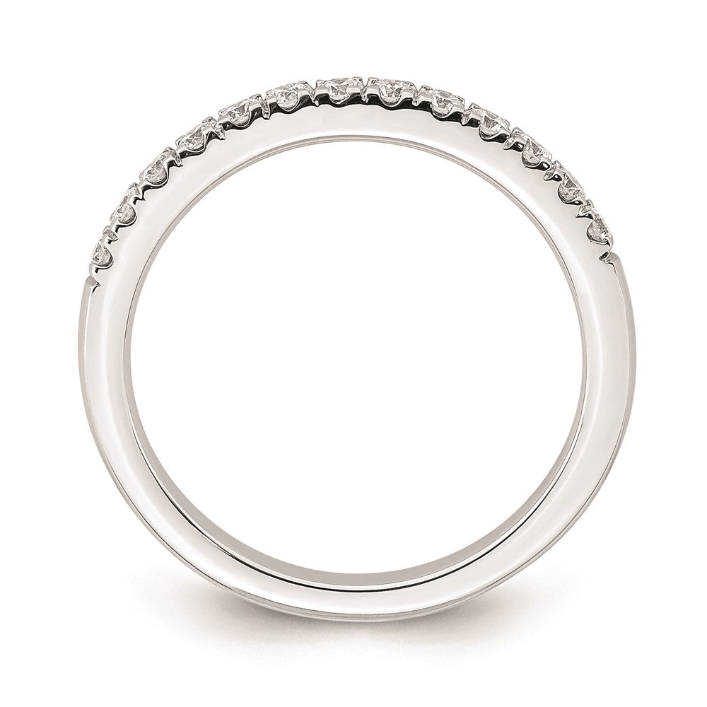 0.33ct. CZ Solid Real 14k White Gold Wedding Wedding Band Ring