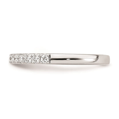 0.33ct. CZ Solid Real 14k White Gold Wedding Wedding Band Ring