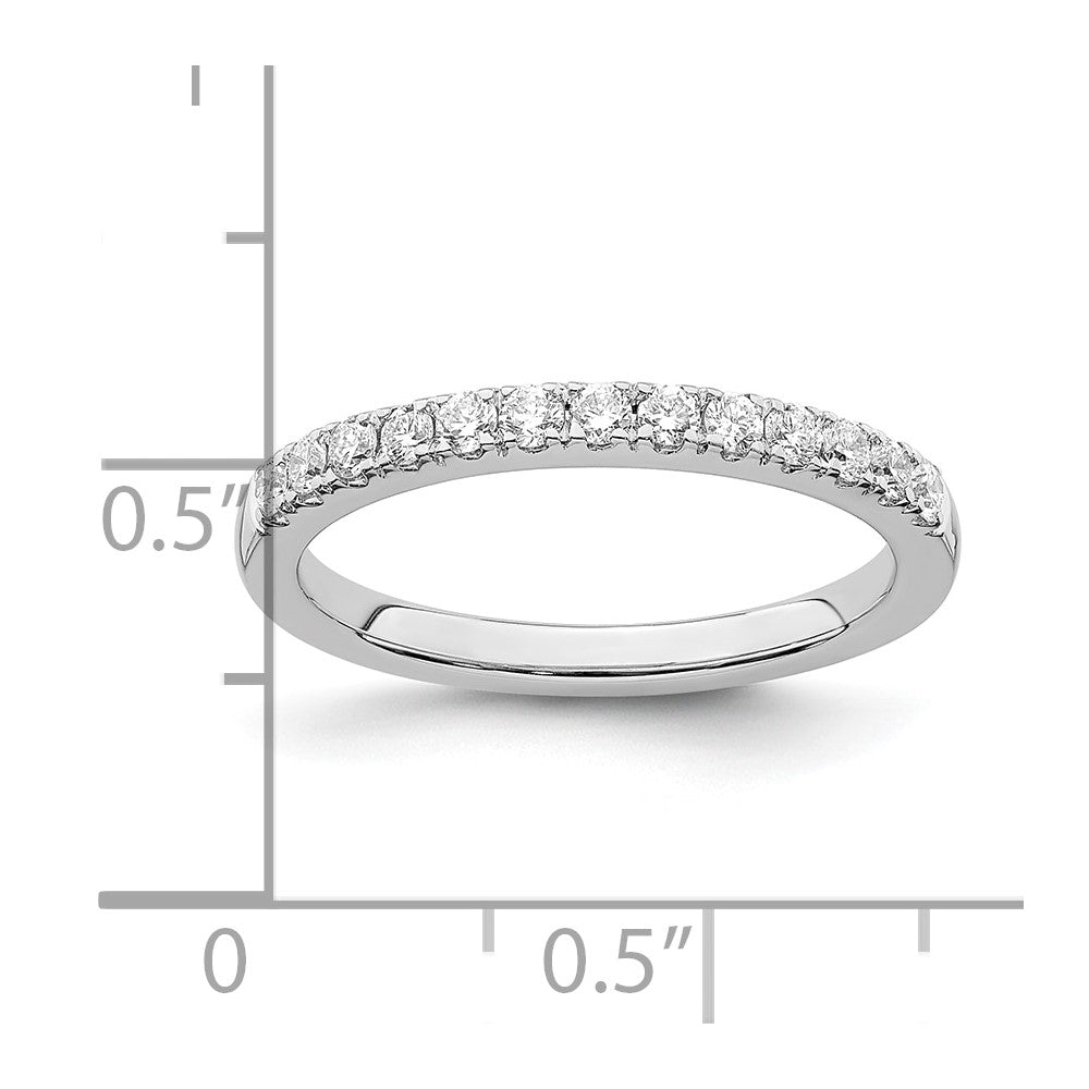 0.33ct. CZ Solid Real 14k White Gold Wedding Wedding Band Ring