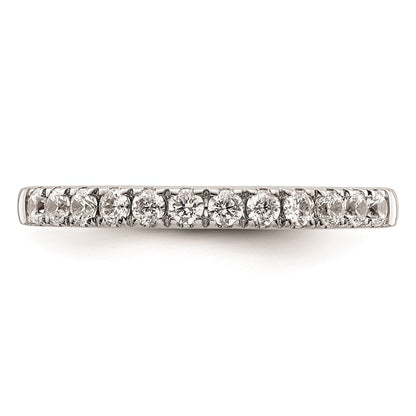 14k White Gold Real Diamond Wedding Band