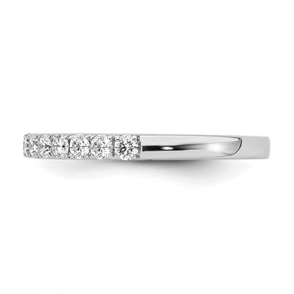 14k White Gold Real Diamond Wedding Band