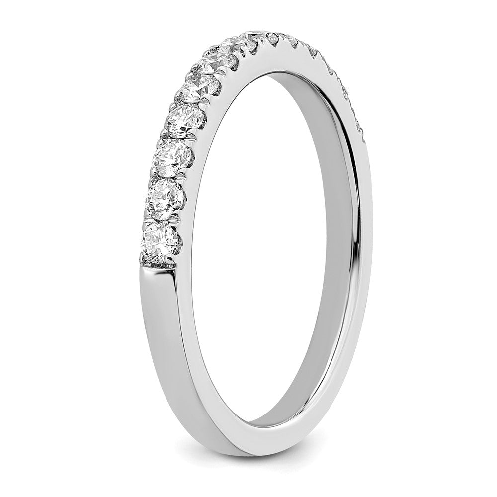 14k White Gold Real Diamond Wedding Band