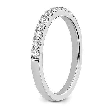 14k White Gold Real Diamond Wedding Band