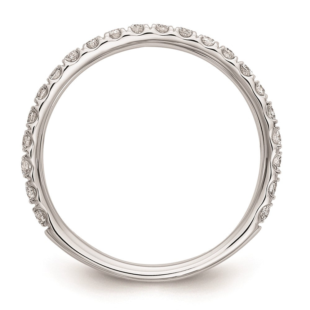 14k White Gold Real Diamond Wedding Band