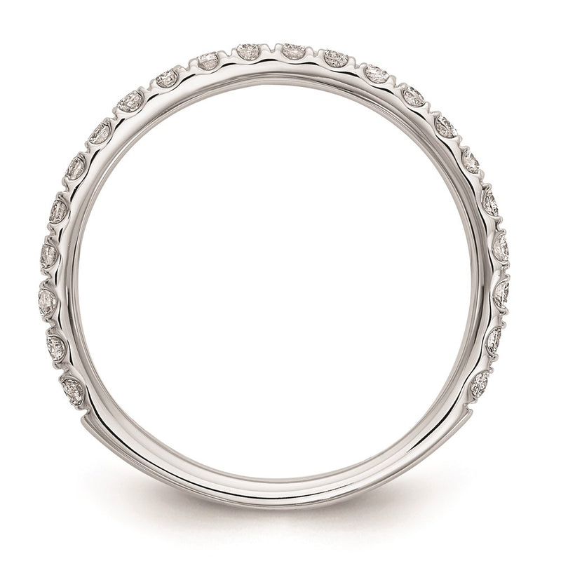 14k White Gold Real Diamond Wedding Band