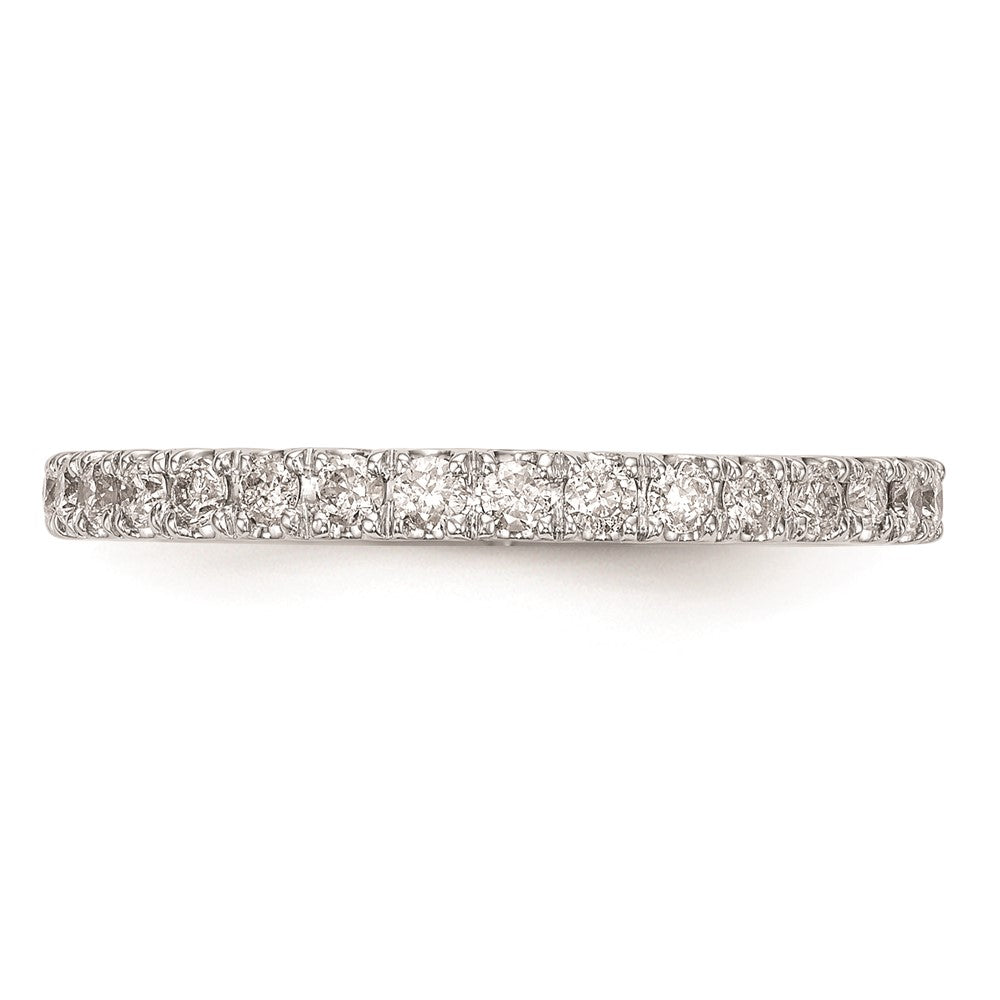 14k White Gold Real Diamond Wedding Band