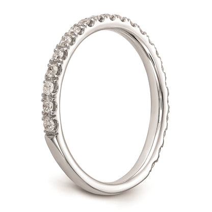 14k White Gold Real Diamond Wedding Band