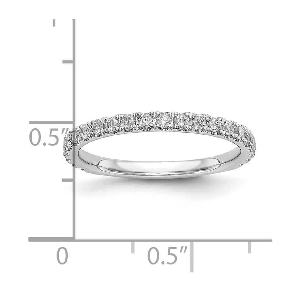 14k White Gold Real Diamond Wedding Band