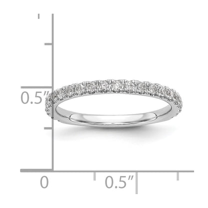 14k White Gold Real Diamond Wedding Band
