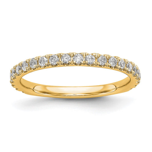 14k Yellow Gold Real Diamond Wedding Band