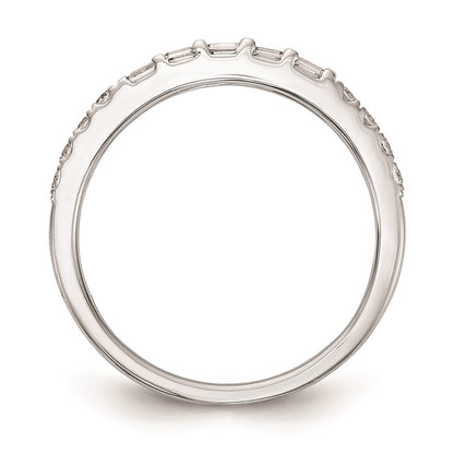 14k White Gold Real Diamond Wedding Band