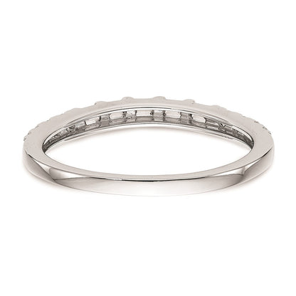 14k White Gold Real Diamond Wedding Band