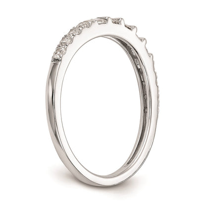 14k White Gold Real Diamond Wedding Band