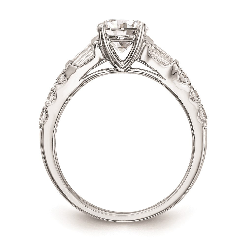 1.00ct. CZ Solid Real 14K White Gold Engagement Ring