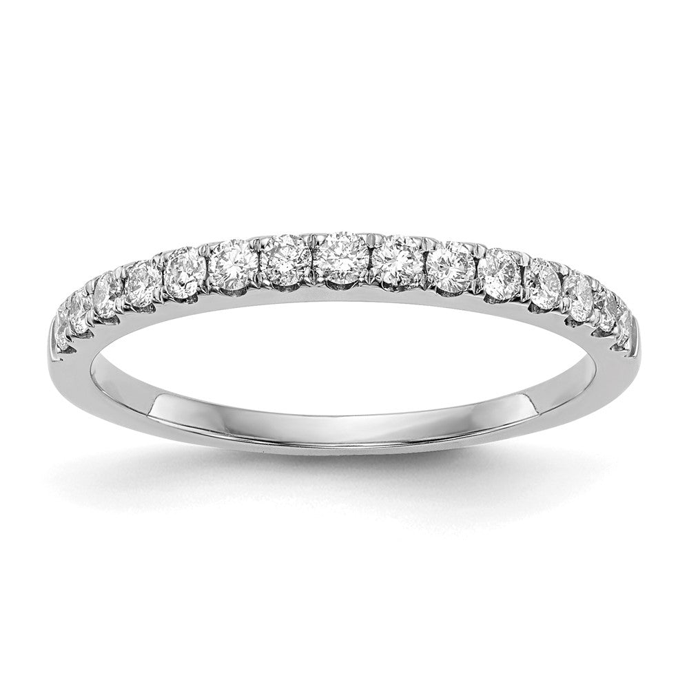 14k White Gold Real Diamond Wedding Band