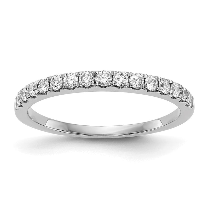 14k White Gold Real Diamond Wedding Band