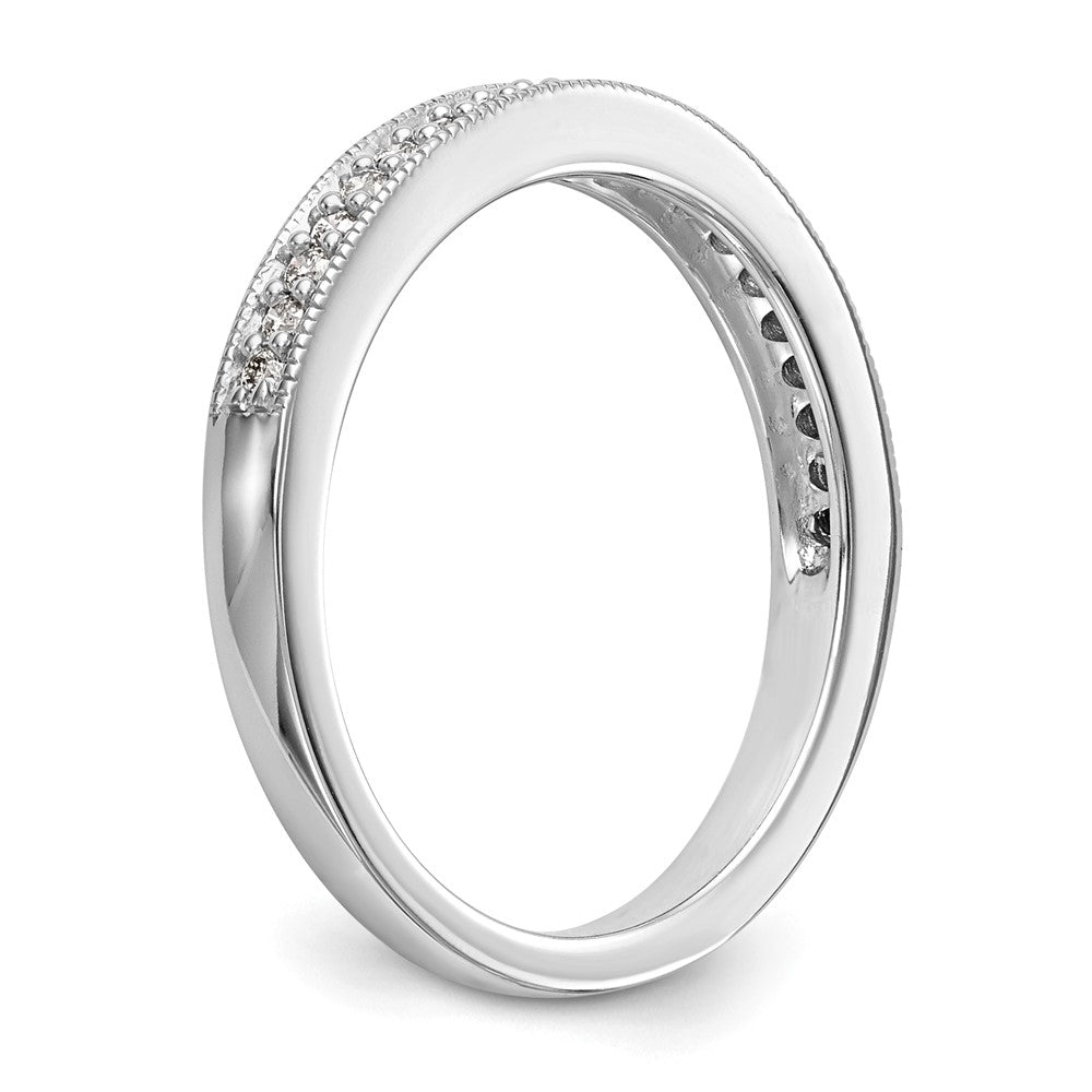 0.20ct. CZ Solid Real 14k White Gold Wedding Wedding Band Ring