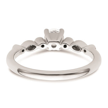 0.33ct. CZ Solid Real 14K White Gold Engagement Ring