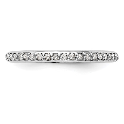 0.15ct. CZ Solid Real 14k White Gold Wedding Wedding Band Ring